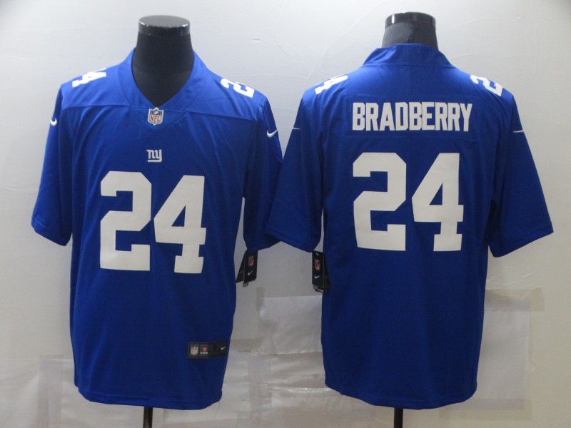 Men New York Giants #24 Bradberry Blue Nike Limited Vapor Untouchable NFL Jerseys->nfl dust mask->Sports Accessory